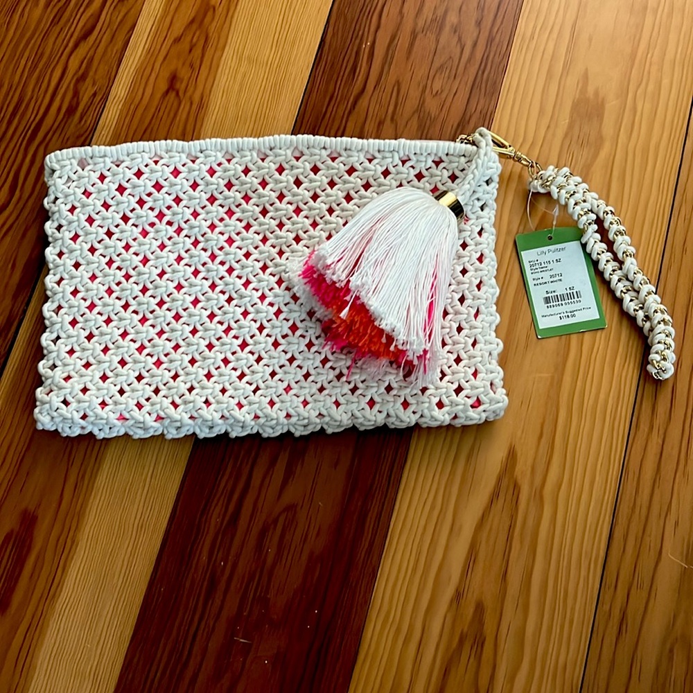 NWT LILLY PULITZER BOHO WRISTLET IN RESORT WHITE